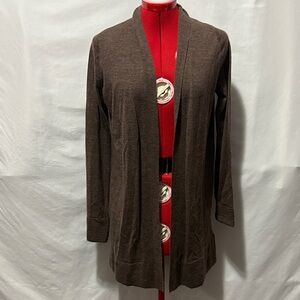 Max Studio Brown 100% Merino Wool Women's Cardigan